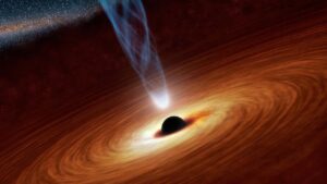 超巨大ブラックホールの想像図