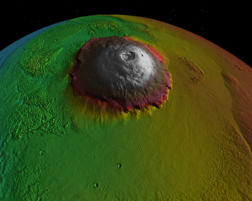 火星にあるオリンポス山