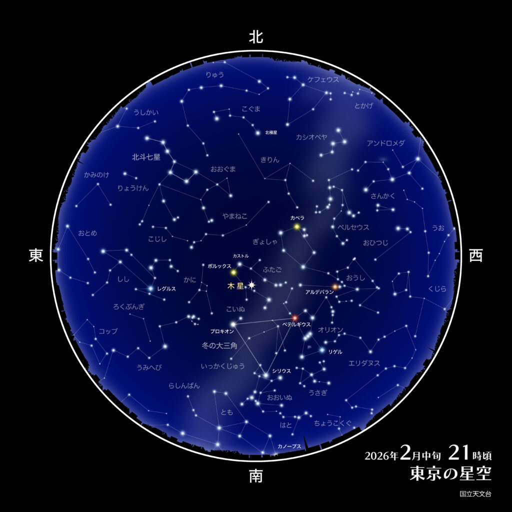 2026年2月の星空