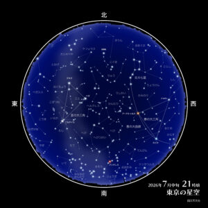 2026年07月の星空