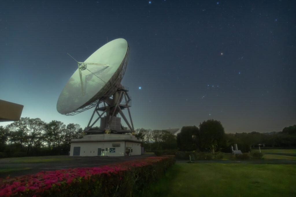 オリオン座やシリウスが入った、茨城県の高萩市で撮影した写真