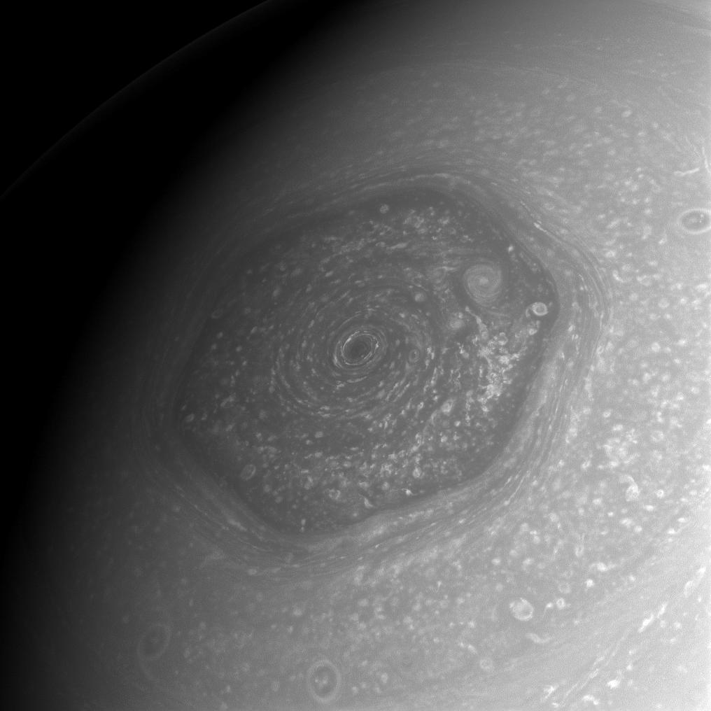 The weather forecast for Saturn's north pole: storms.