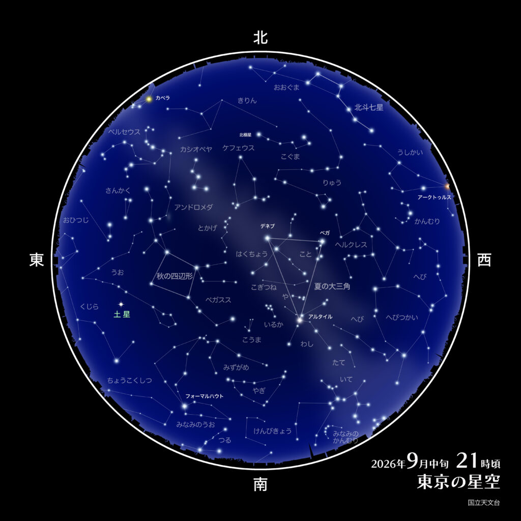 2026年9月の星空