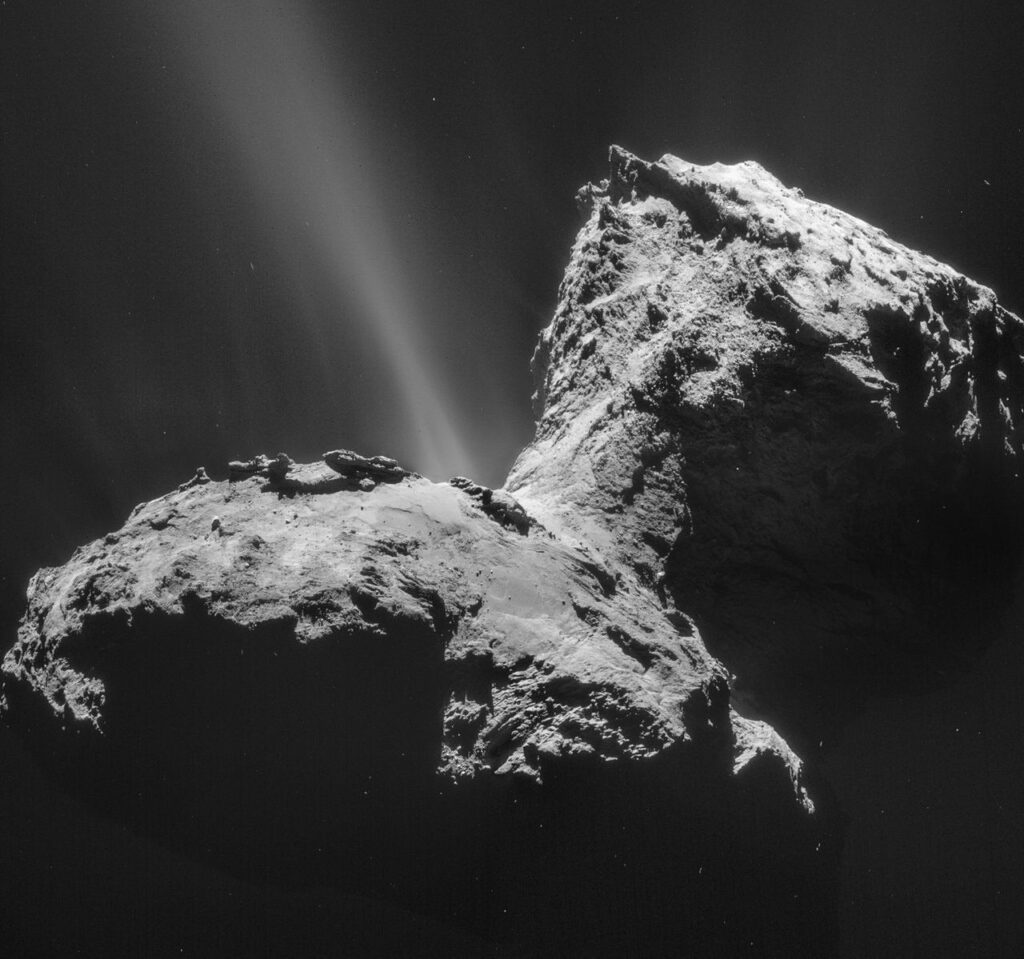 ロゼッタが撮影した67Pチュリュモフ・ゲラシメンコ彗星