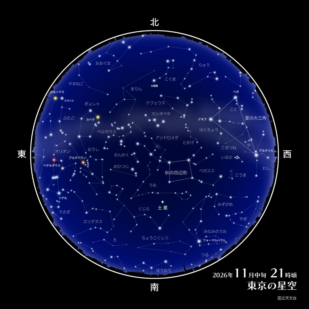 2026年11月の星空